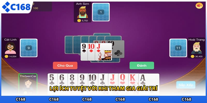 Lợi ích tuyệt vời khi tham gia giải trí